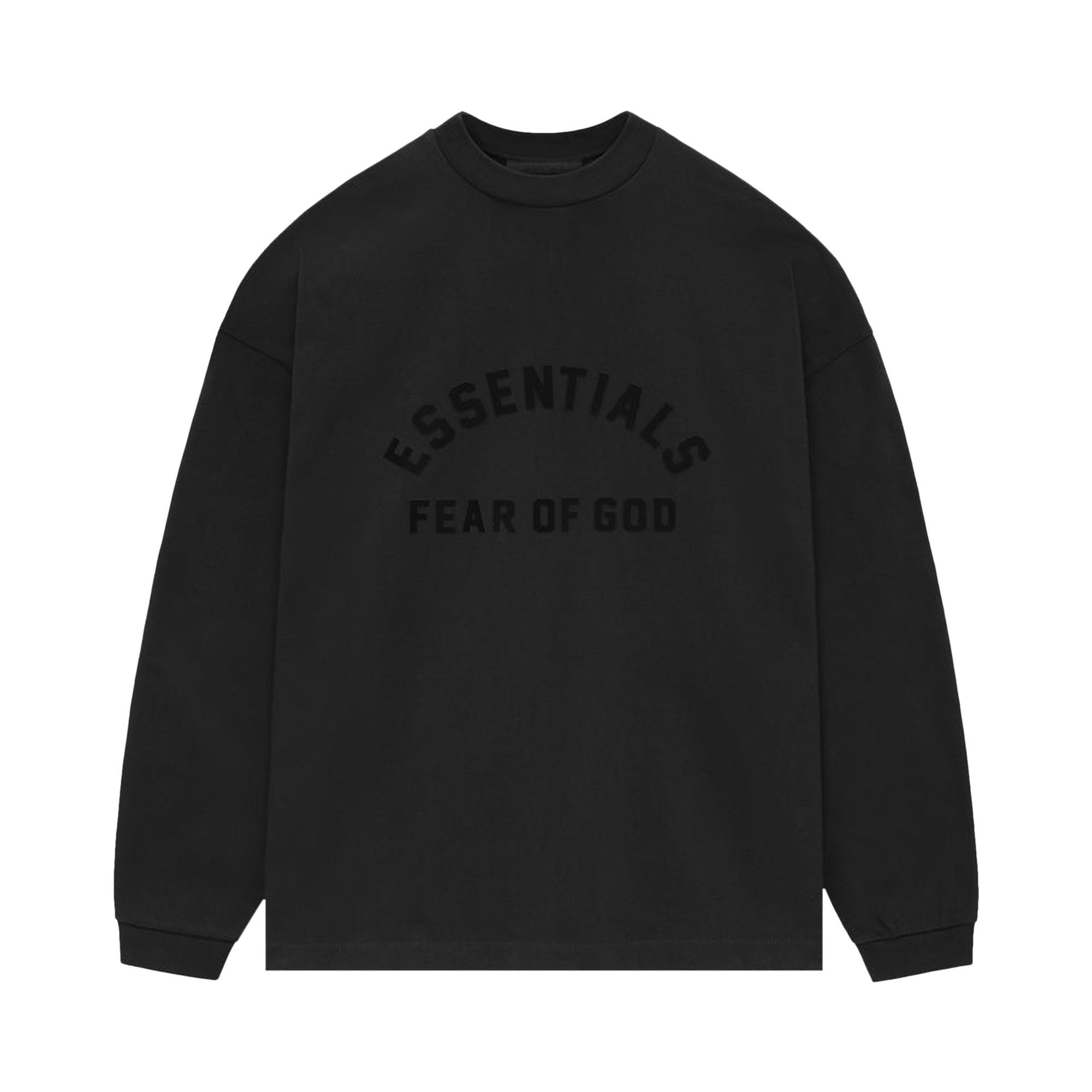 Fear of God Essentials Heavy Long-Sleeve Tee 'Black' - 1