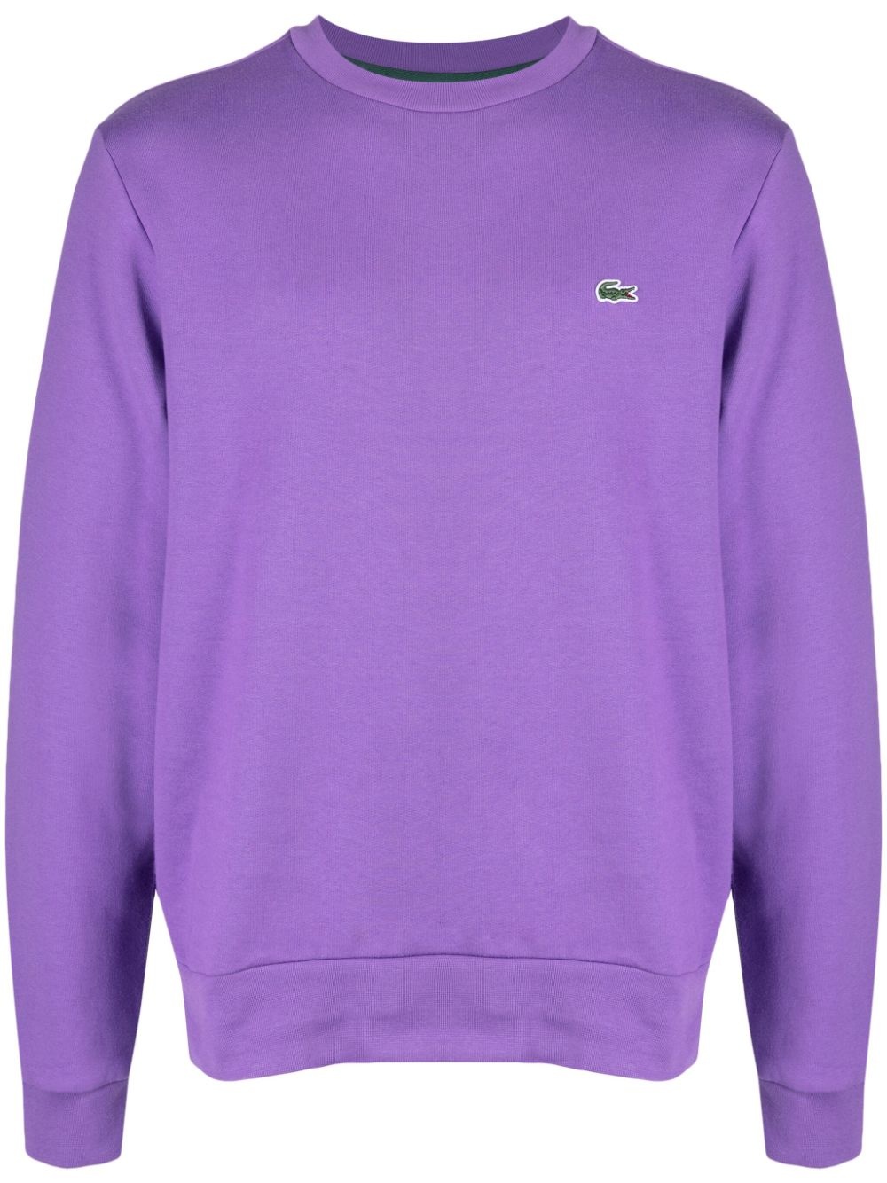 logo-patch crew-neck sweatshirt - 1