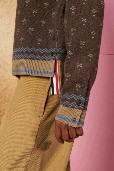 Thom Browne Jacquard Merino Wool Pullover outlook