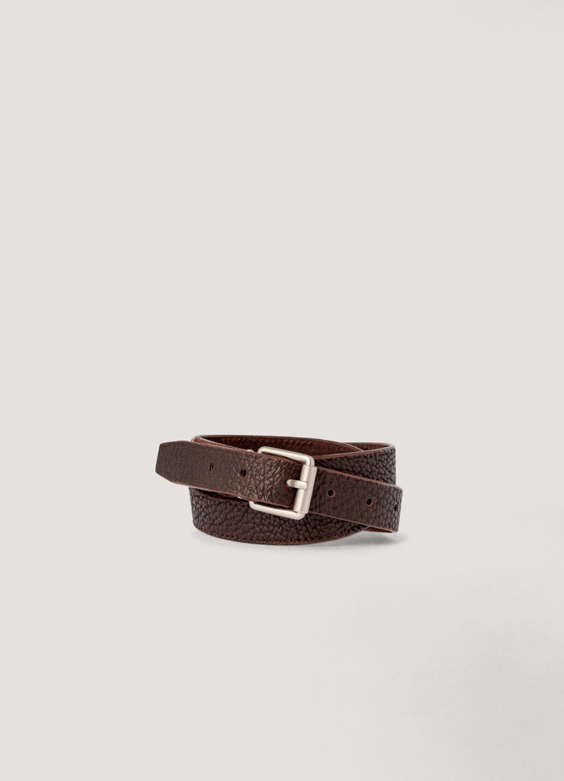 REVERSED THIN BELT
GRAINED COW LEATHER 1