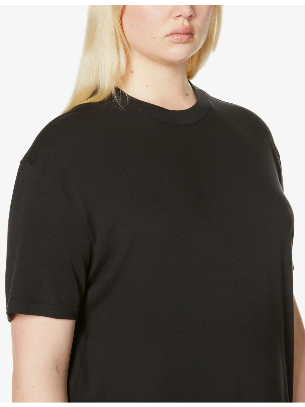 Boyfriend oversized stretch-jersey T-shirt - 5