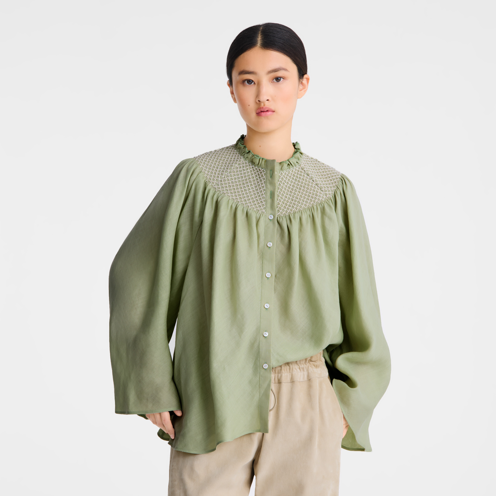 Blouse Vervain - Smocked veil - 4