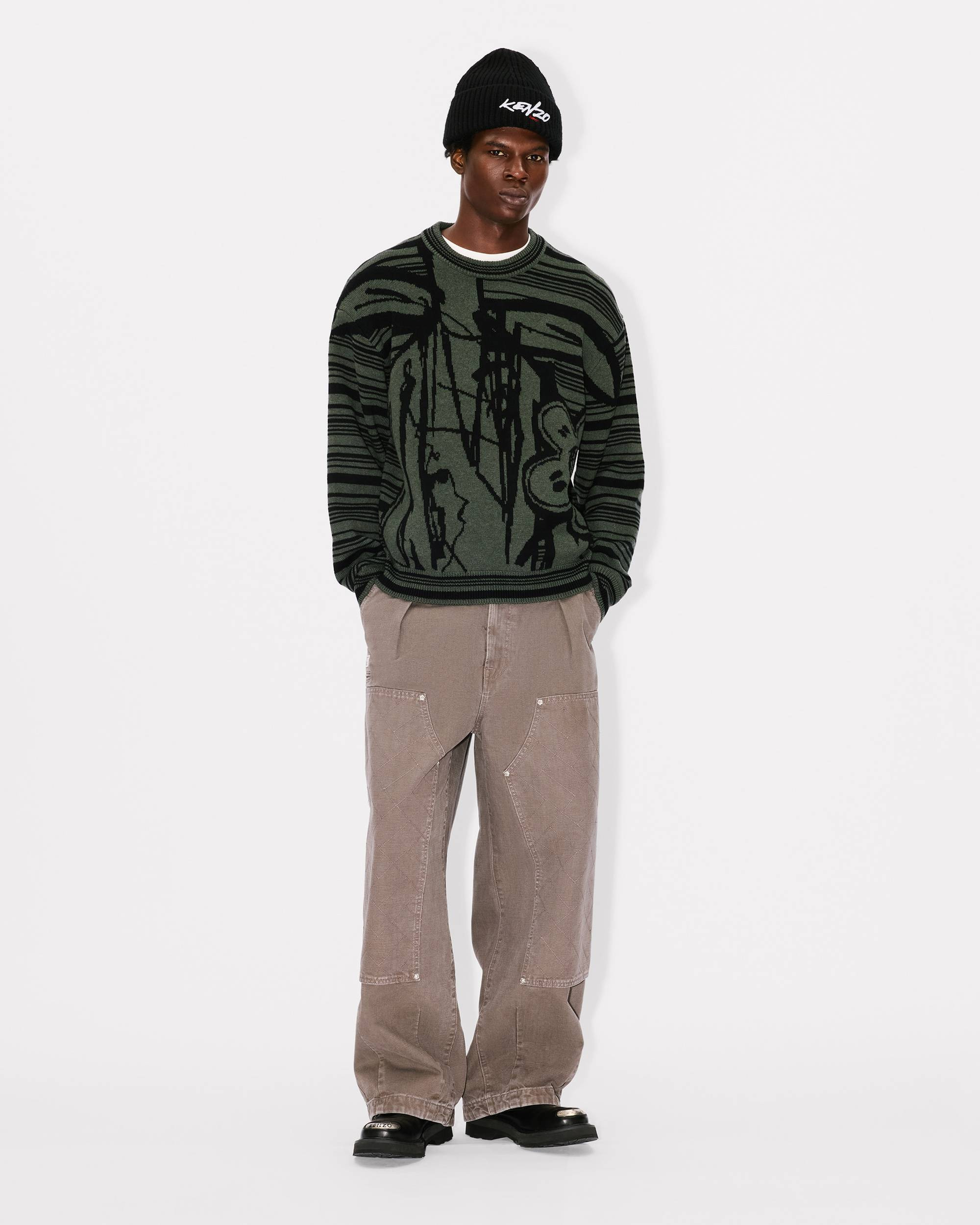 'Kenzo x Futura 2000' jumper in wool and cotton - 5