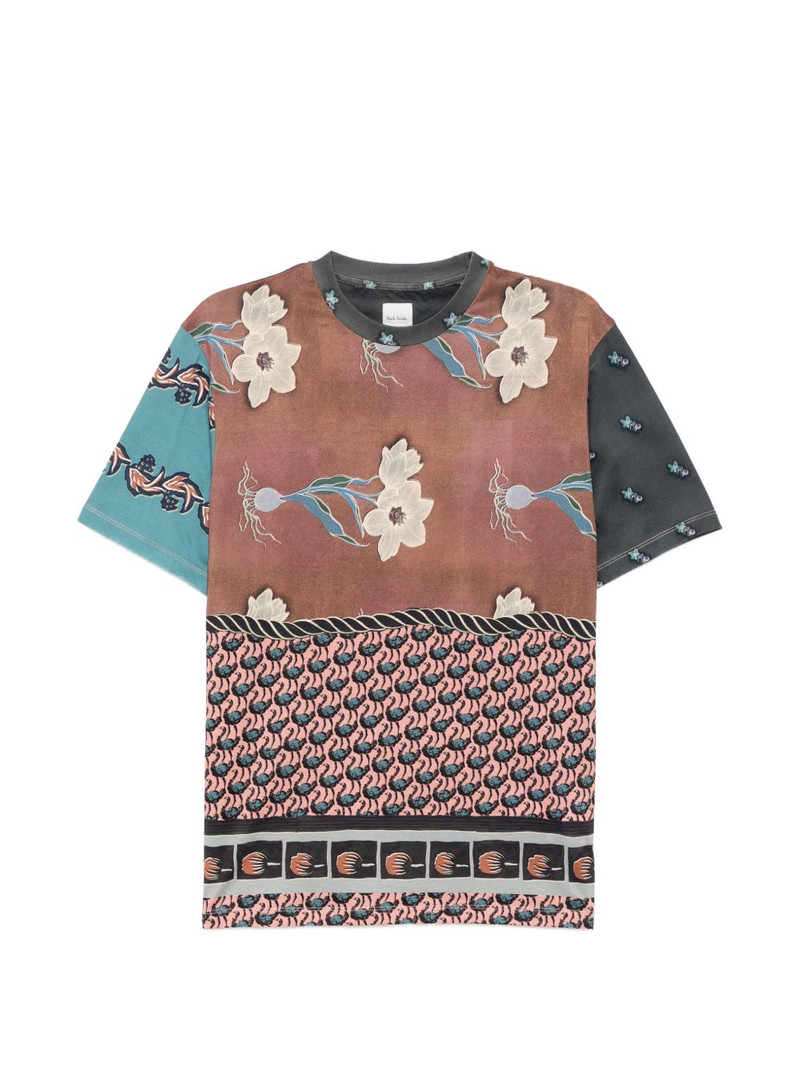floral-print T-shirt 1