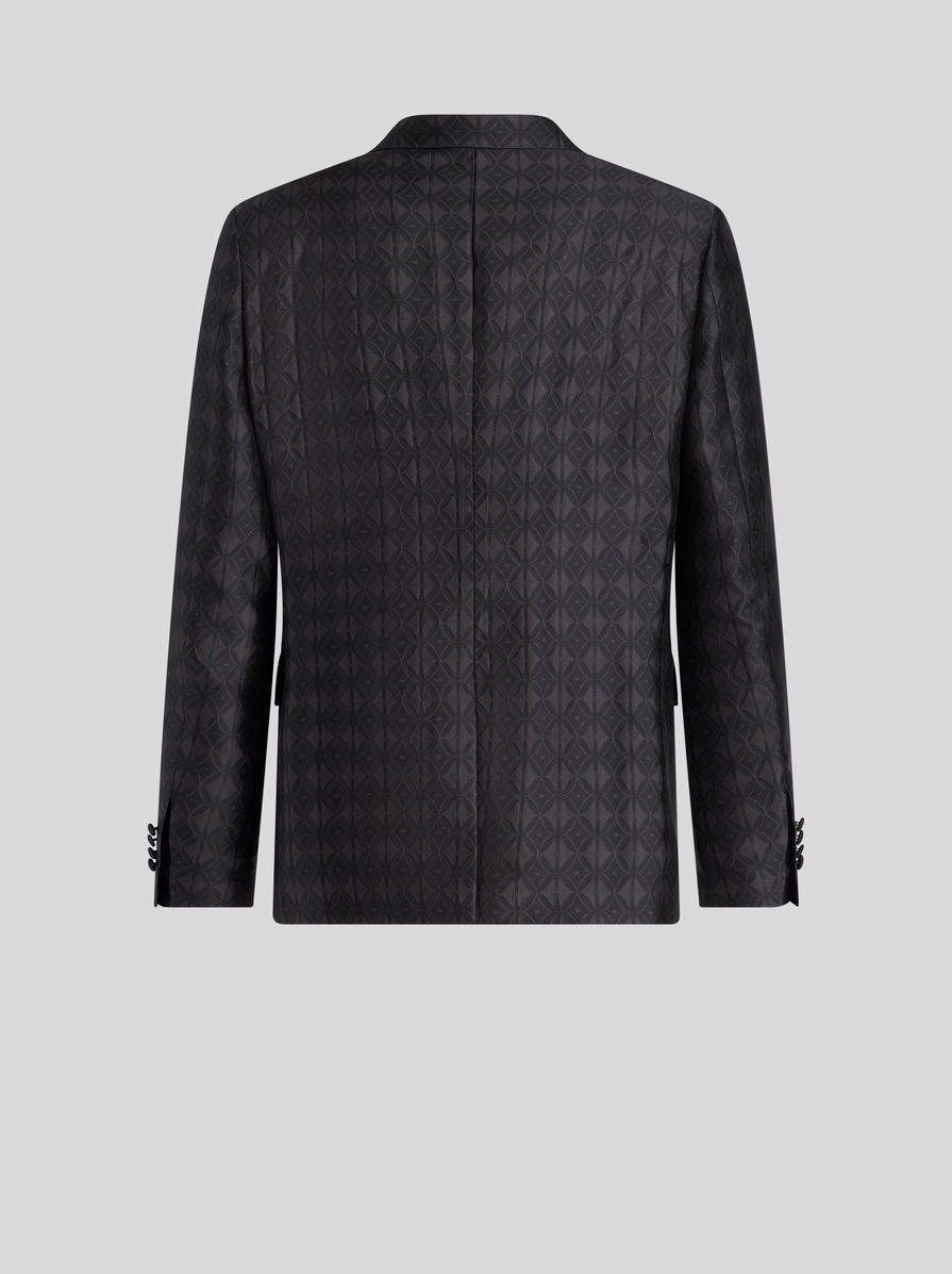 JACQUARD JACKET WITH GEOMETRIC DESIGN - 5