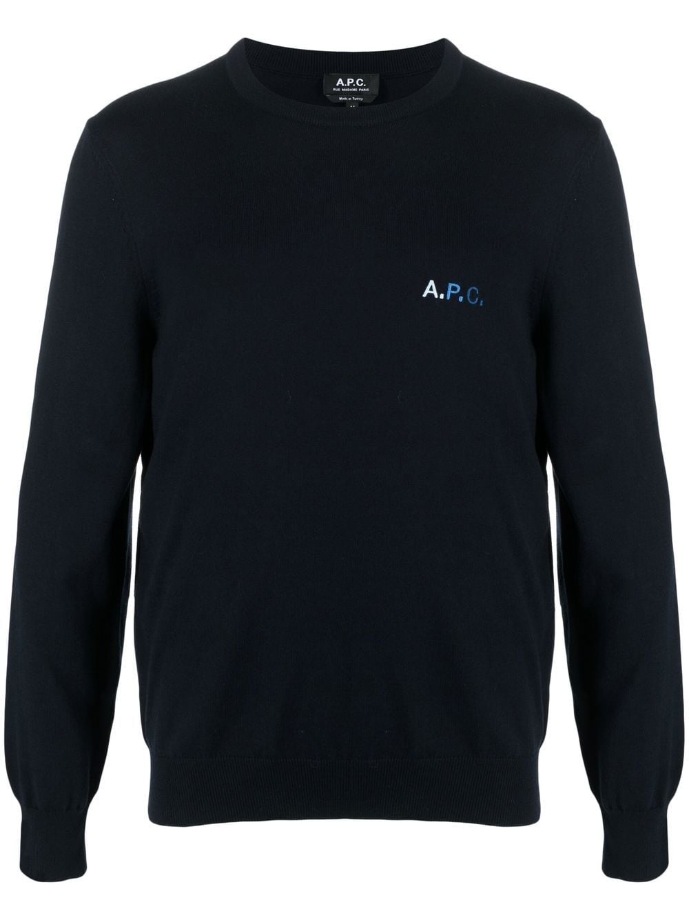 embroidered logo sweatshirt - 1