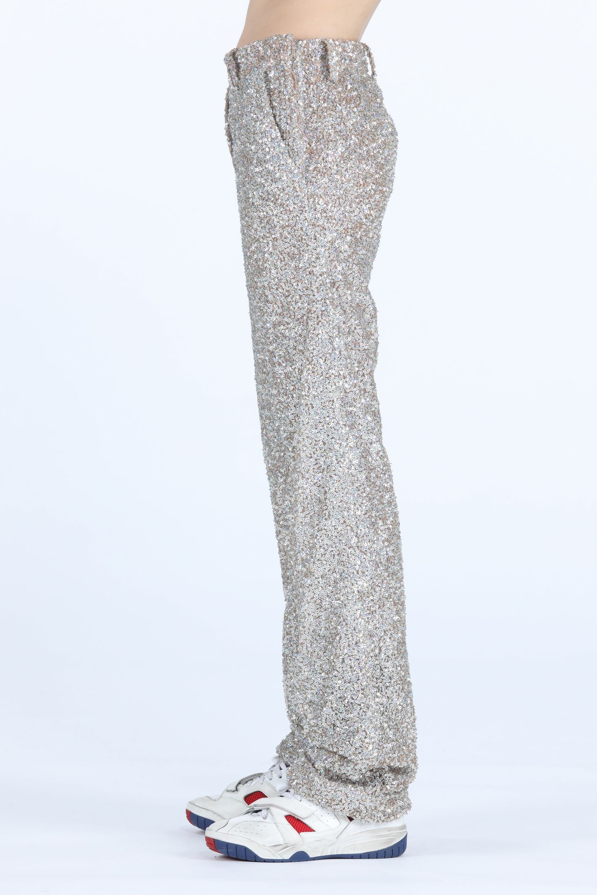 SEQUIN-EMBELLISHED WIDE-LEG TROUSERS - 3