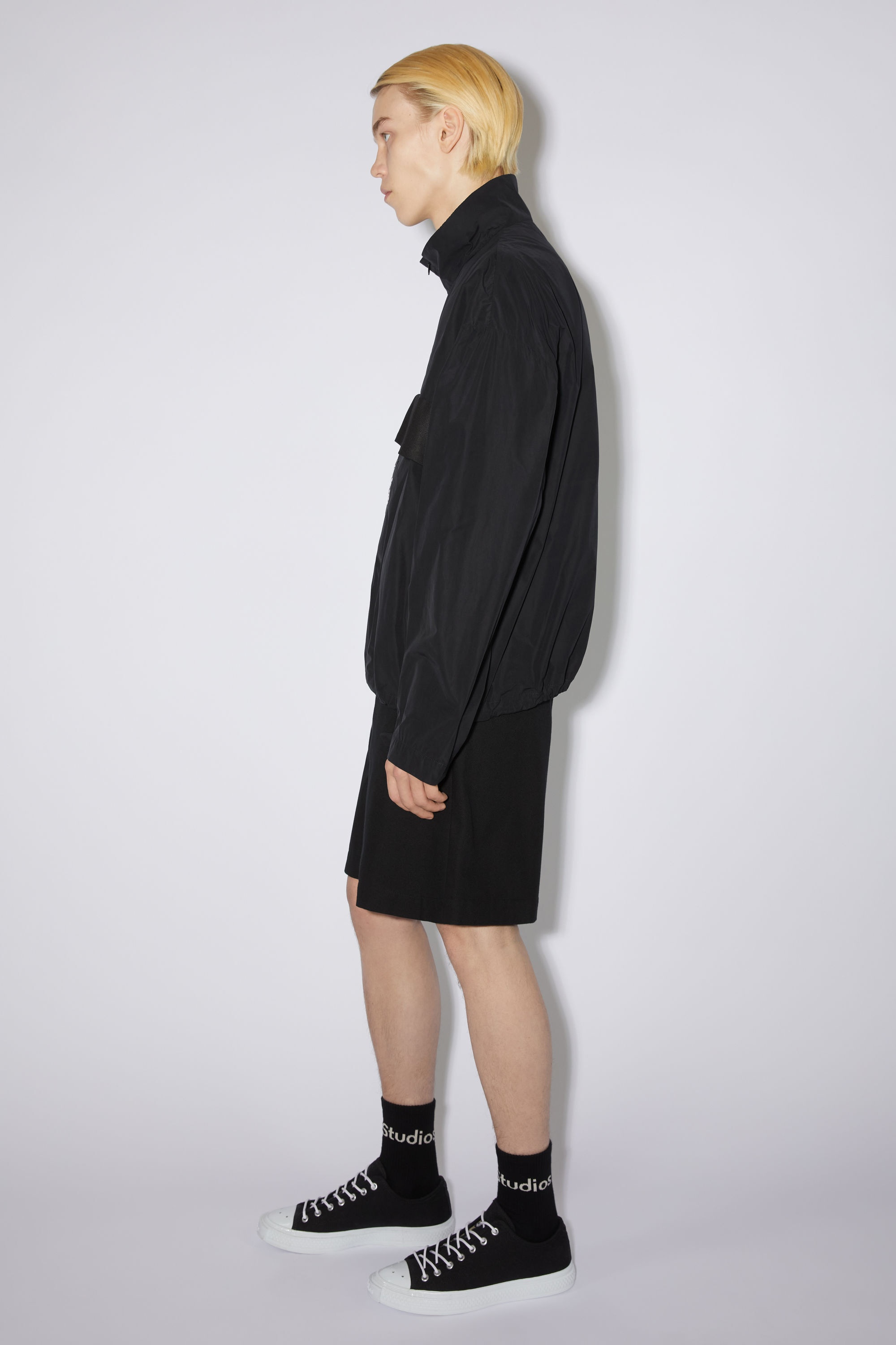 Zippered jacket - Black - 4