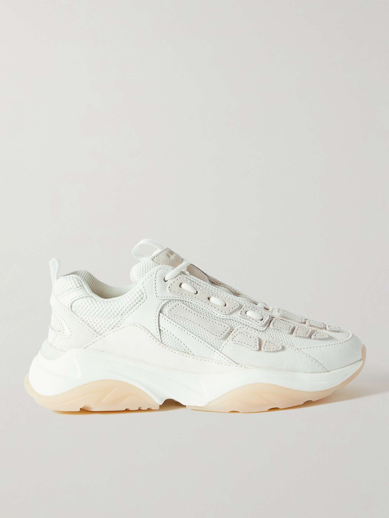 Bone Runner Leather and Suede-Trimmed Mesh Sneakers - 1