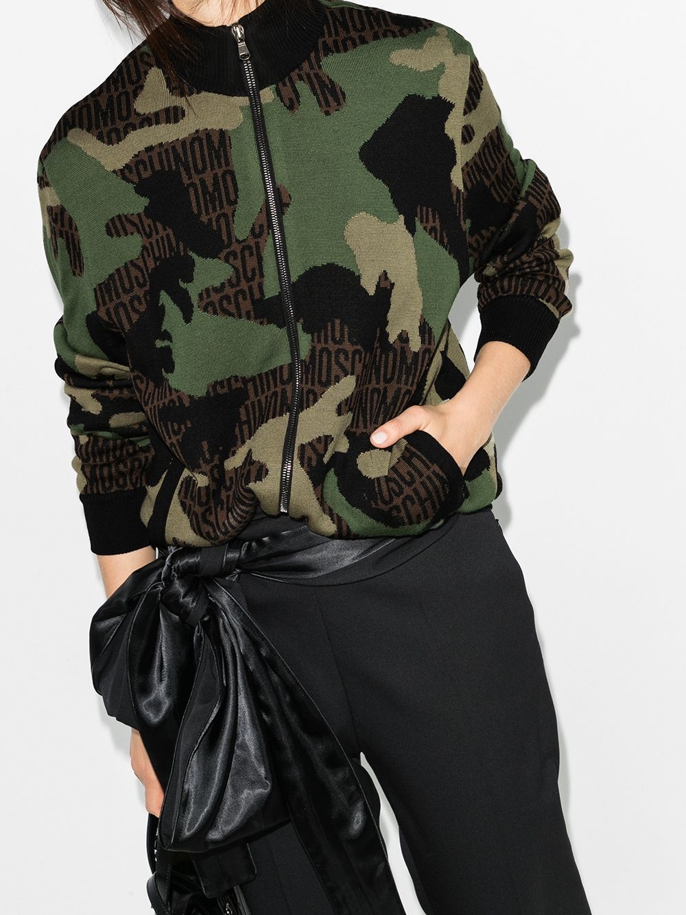 camouflage-print wool sweatshirt - 2