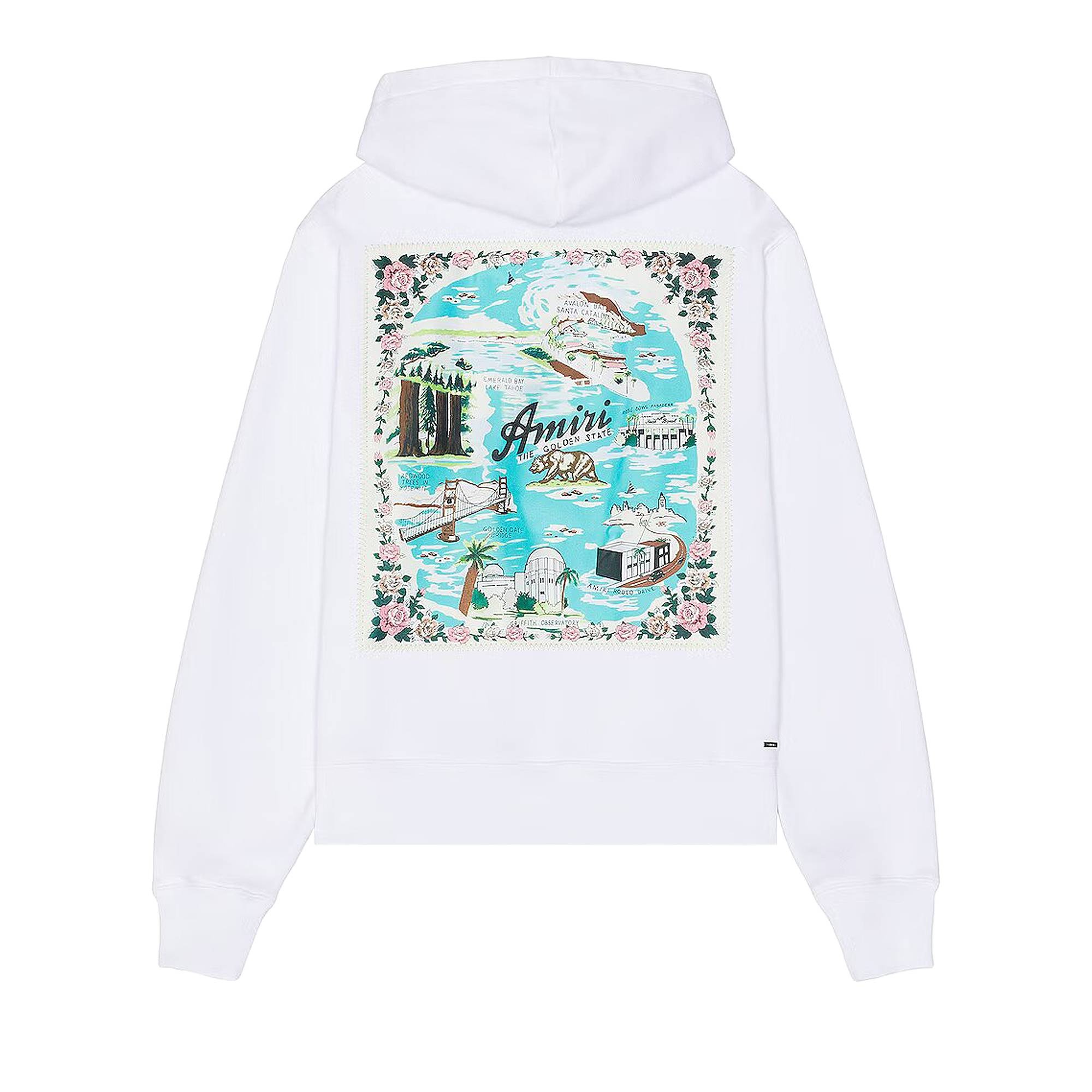 Amiri California Hawaiian Hoodie 'White' - 2