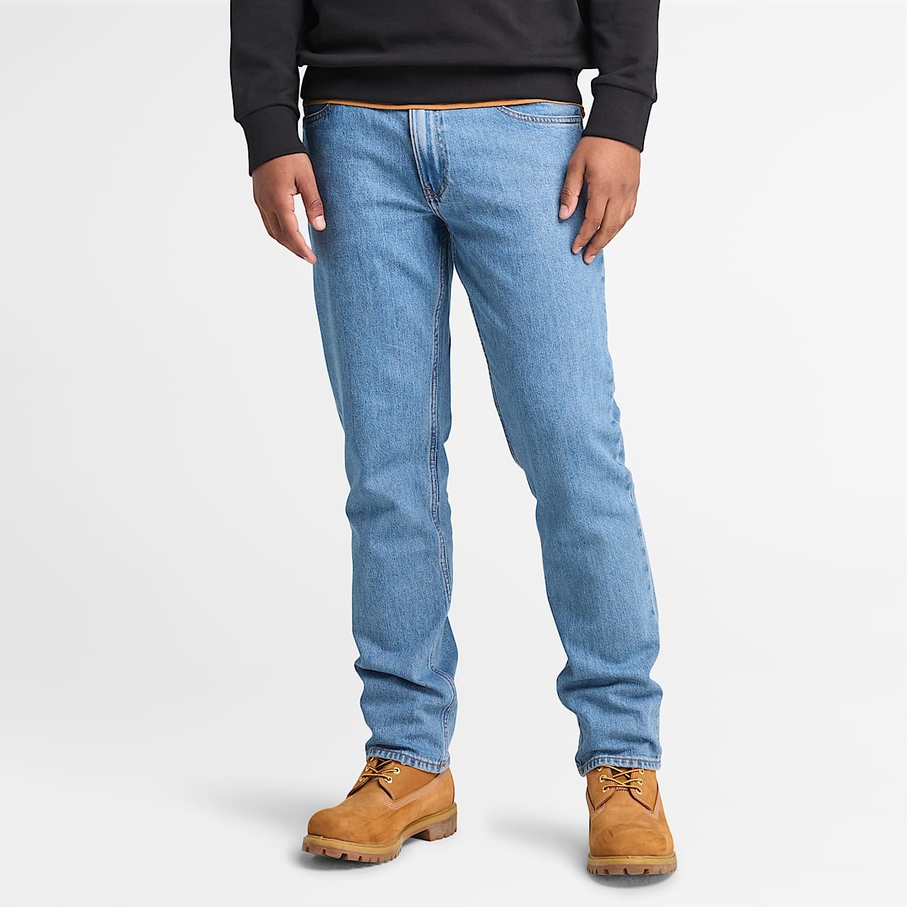 Men's Front Timbs Graphic Crew Neck Sweatshirt - 3