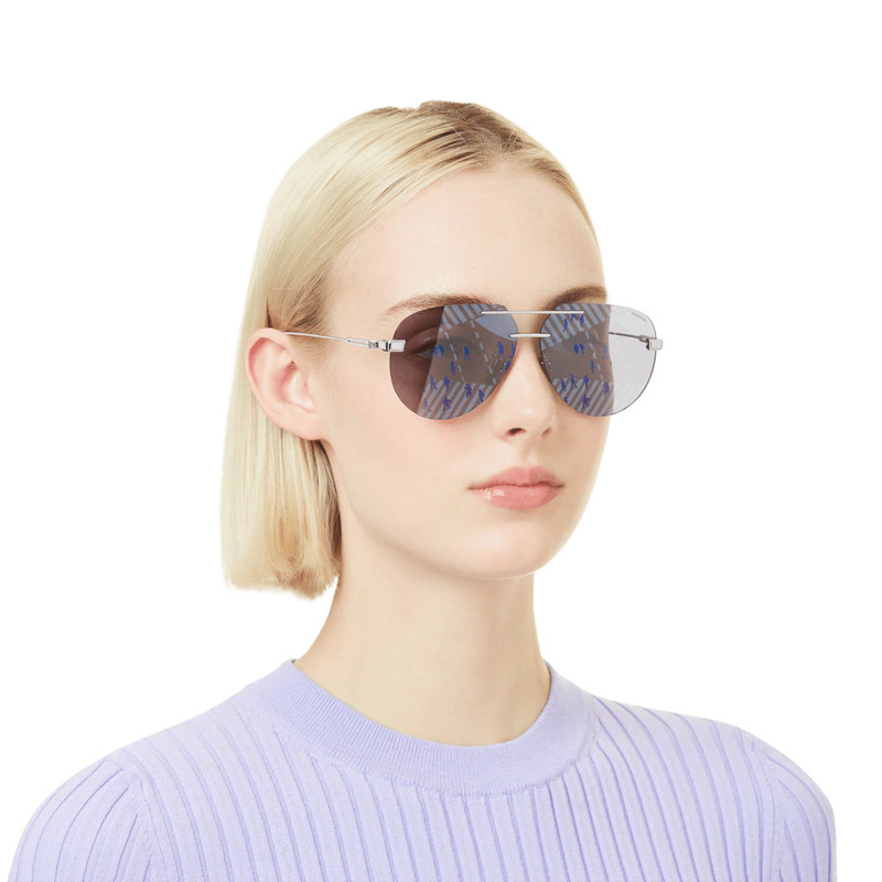 Eyewear Pilot Rimless Sunglasses 5