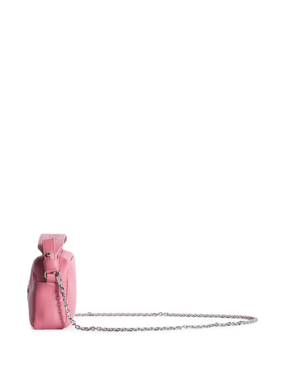 Fox-embossed leather cross body bag - 4