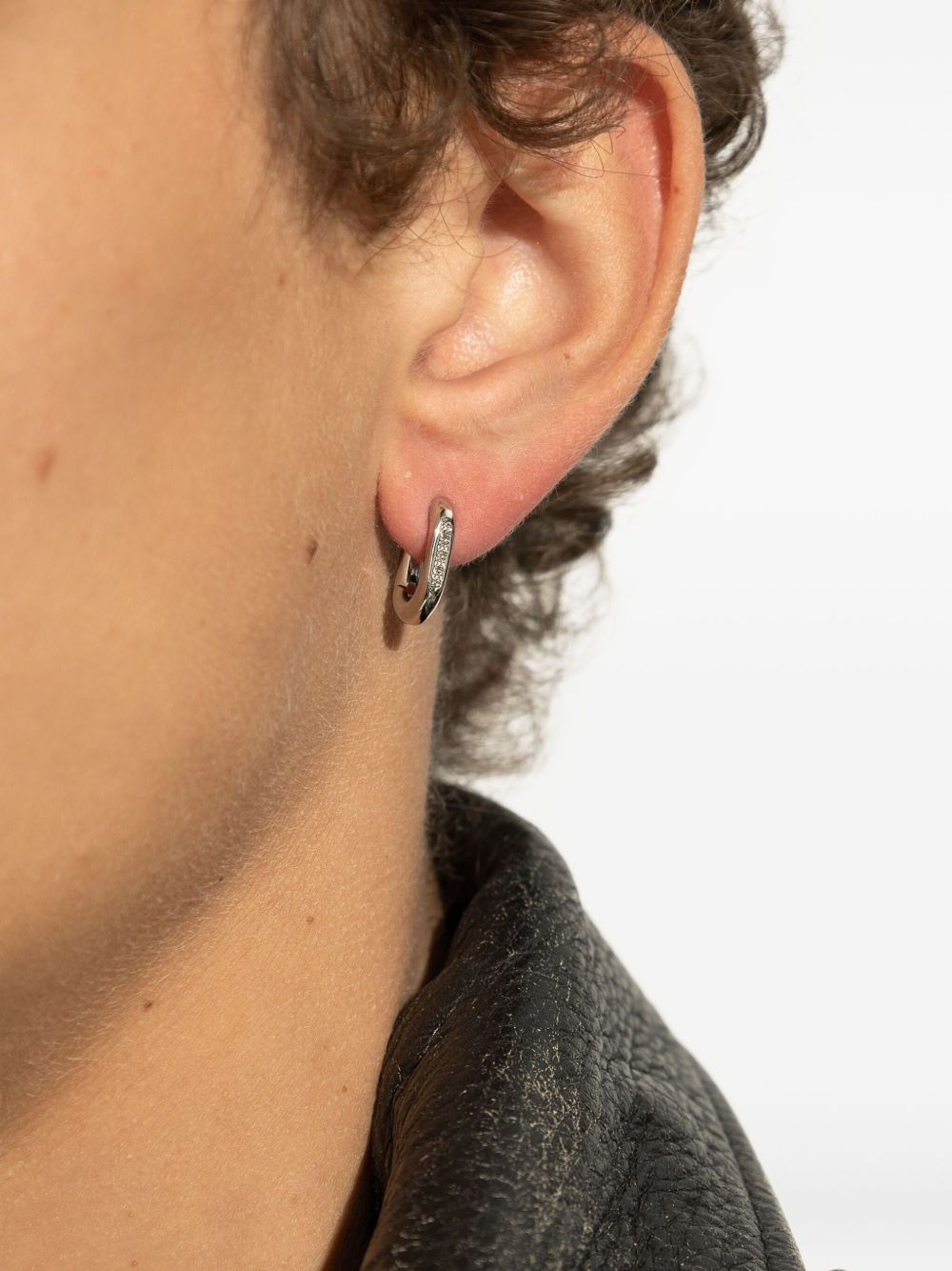 logo-engraved earring - 4