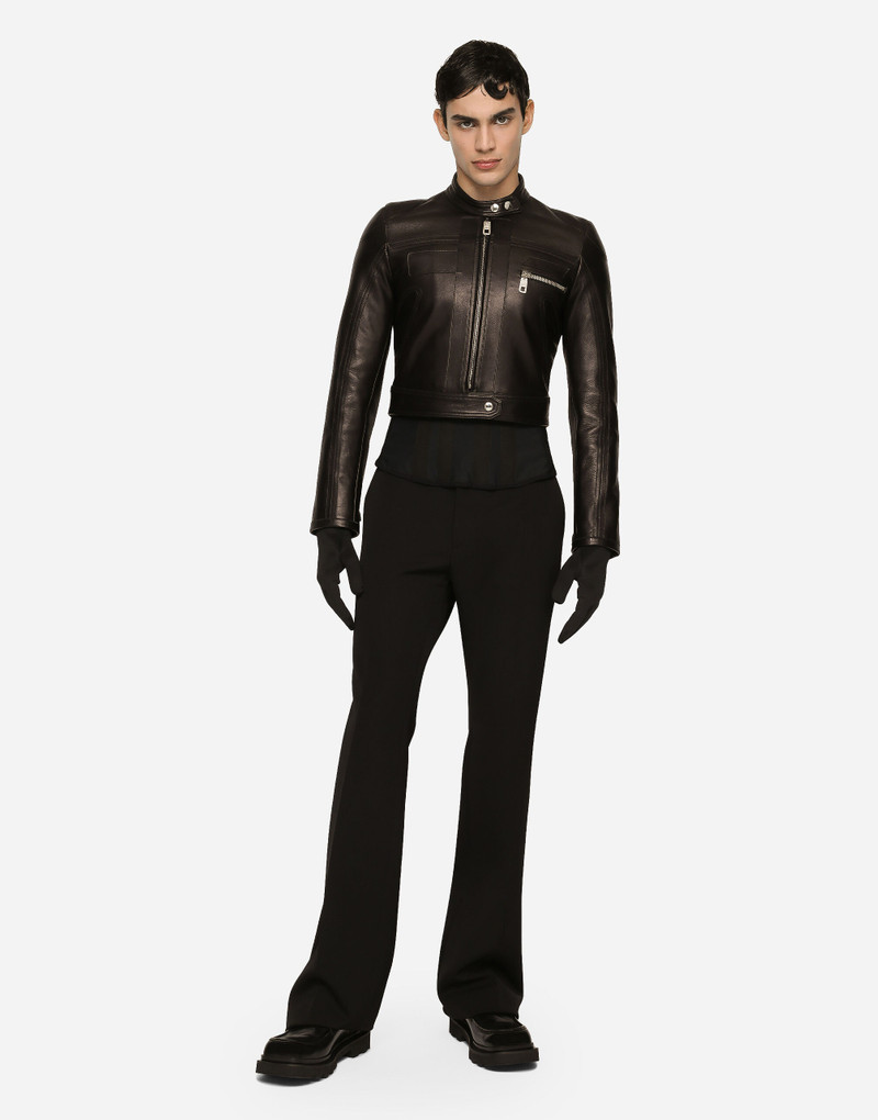 Dolce & Gabbana Nappa leather biker jacket outlook