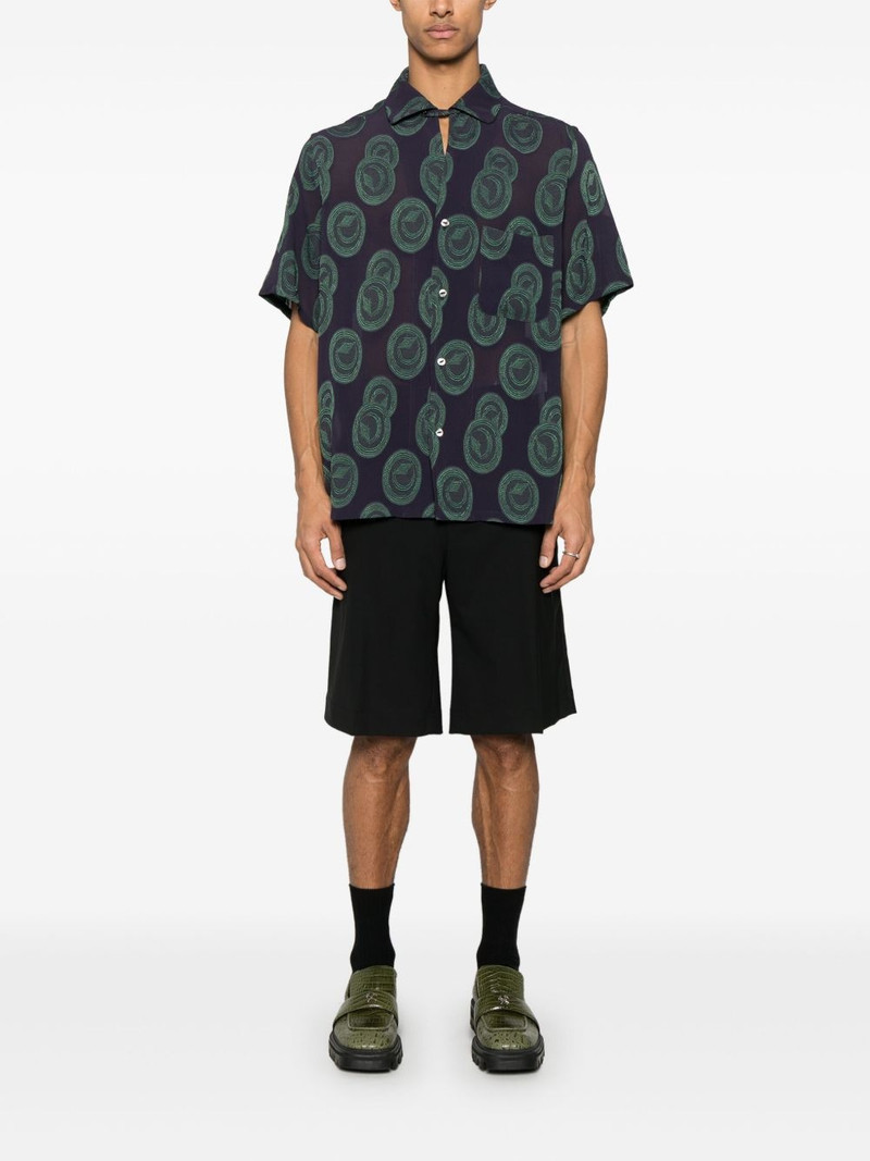 NEEDLES pattern-embroidered shirt outlook