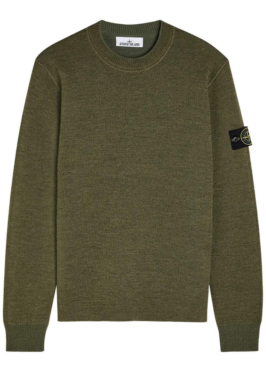 Stone Island Logo Wool-blend Jumper - 1