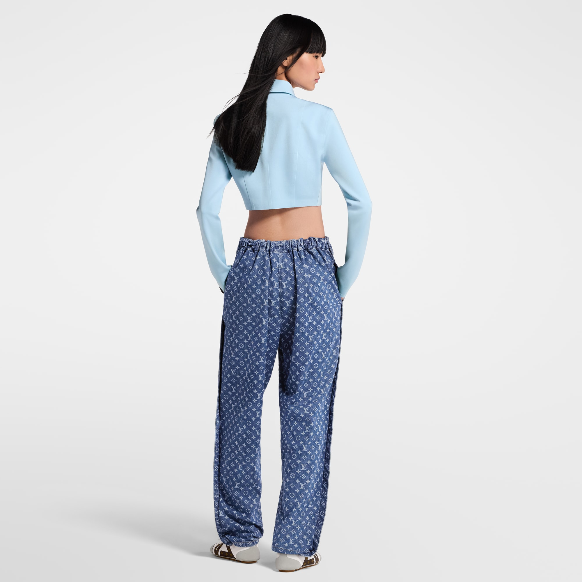 Monogram Denim Pants - 5