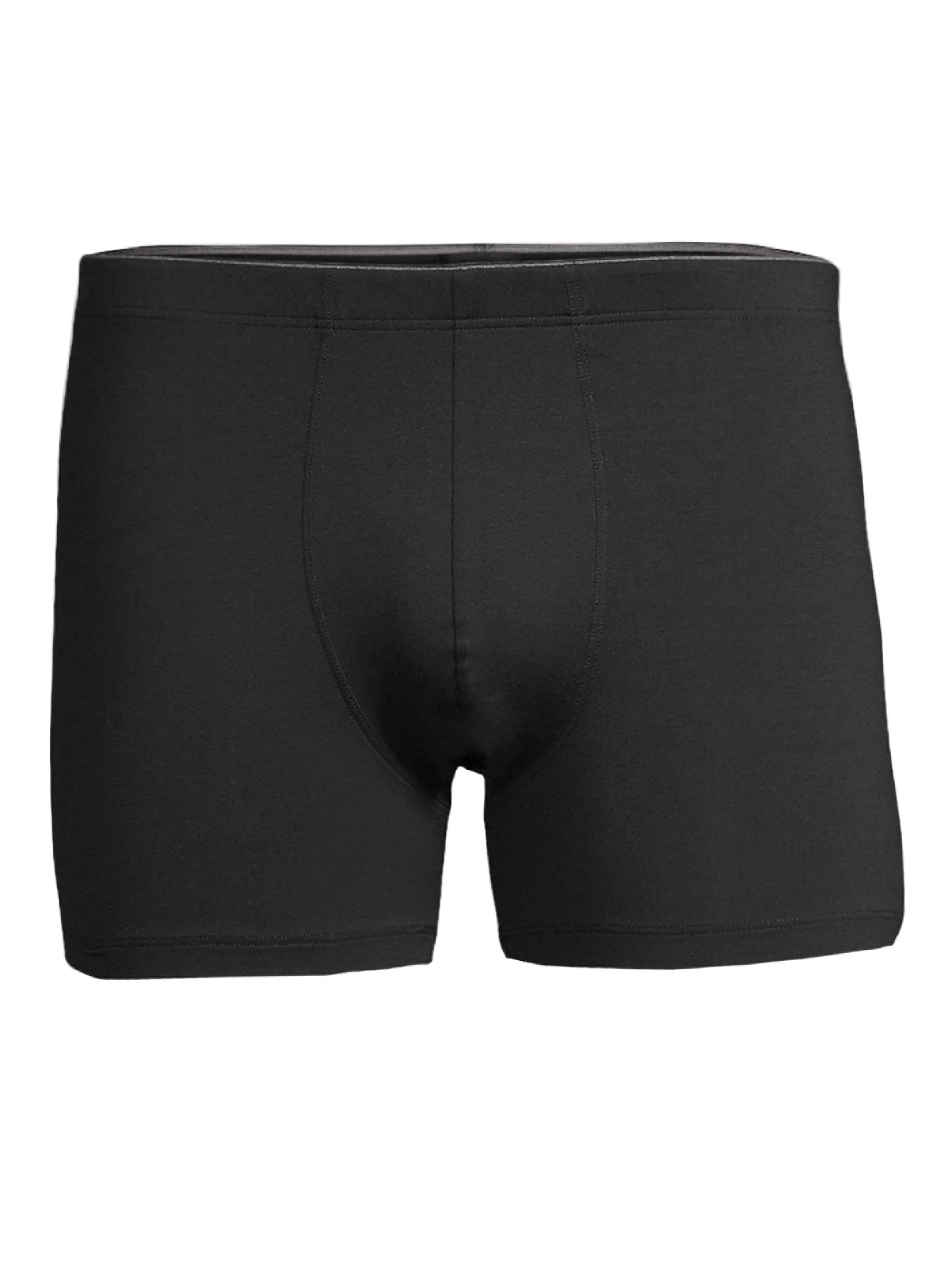 Men's Cotton Superior Long-Leg Boxer Briefs - Black - 1