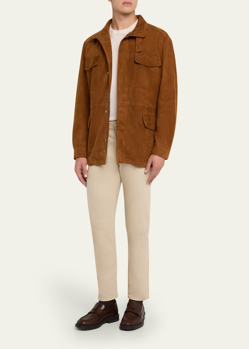 Loro Piana Men's Quarona Slim Five-Pocket Trousers outlook