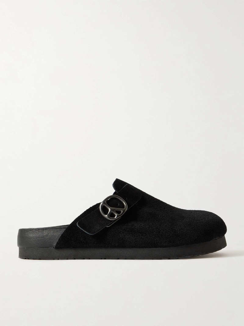 Perforated Suede Clogs - 1