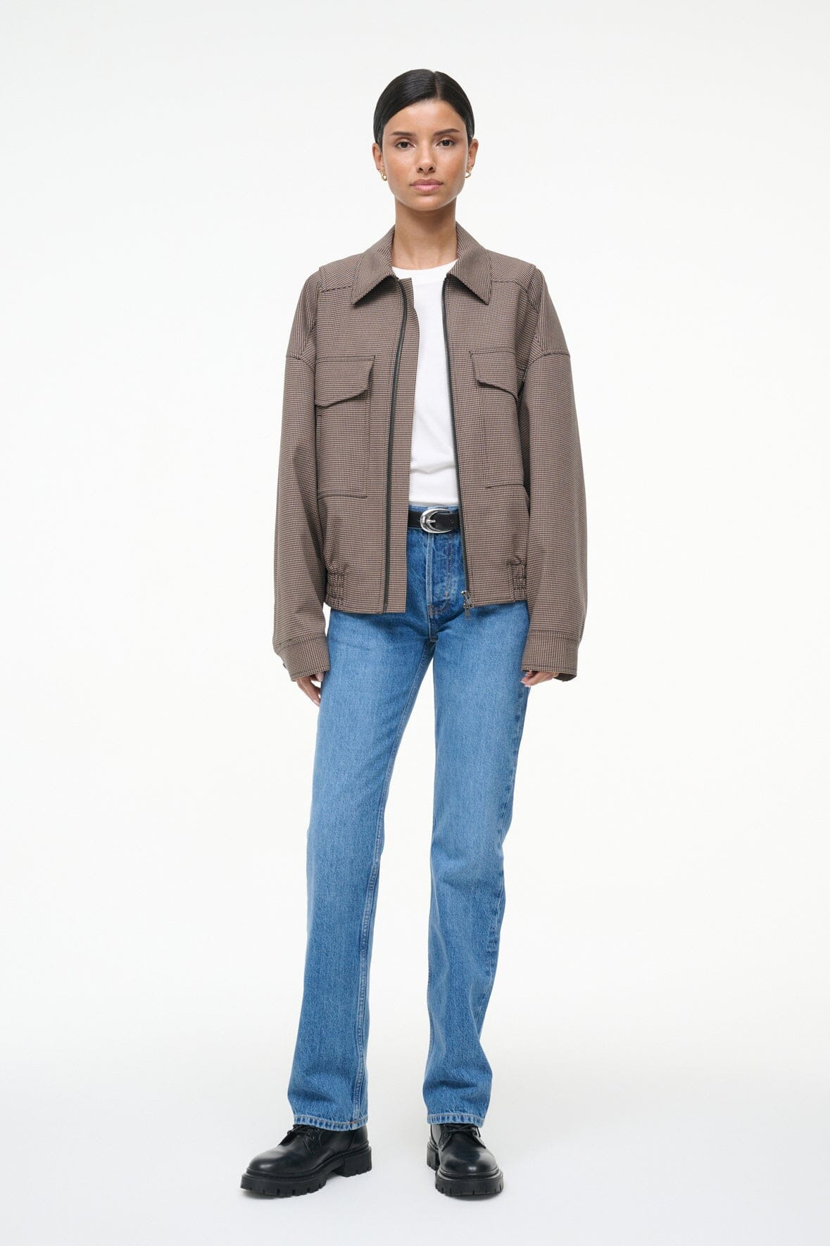 STAUD EUGENE JACKET HOUNDSTOOTH - 3