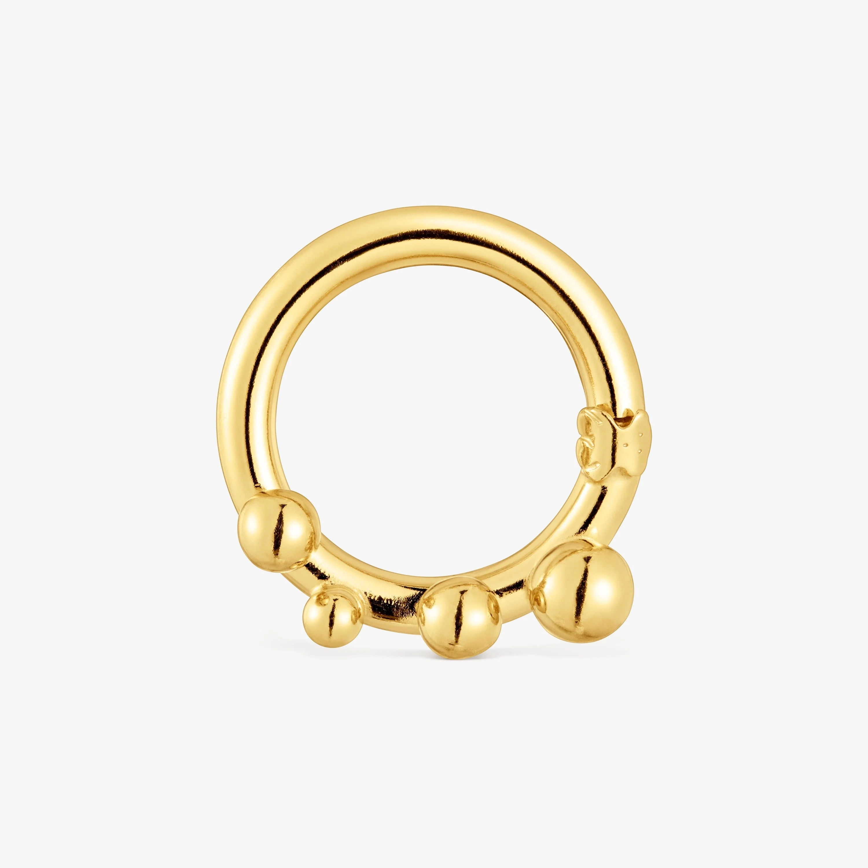 Medium Ring with 18K gold vermeil and details Hold - 1