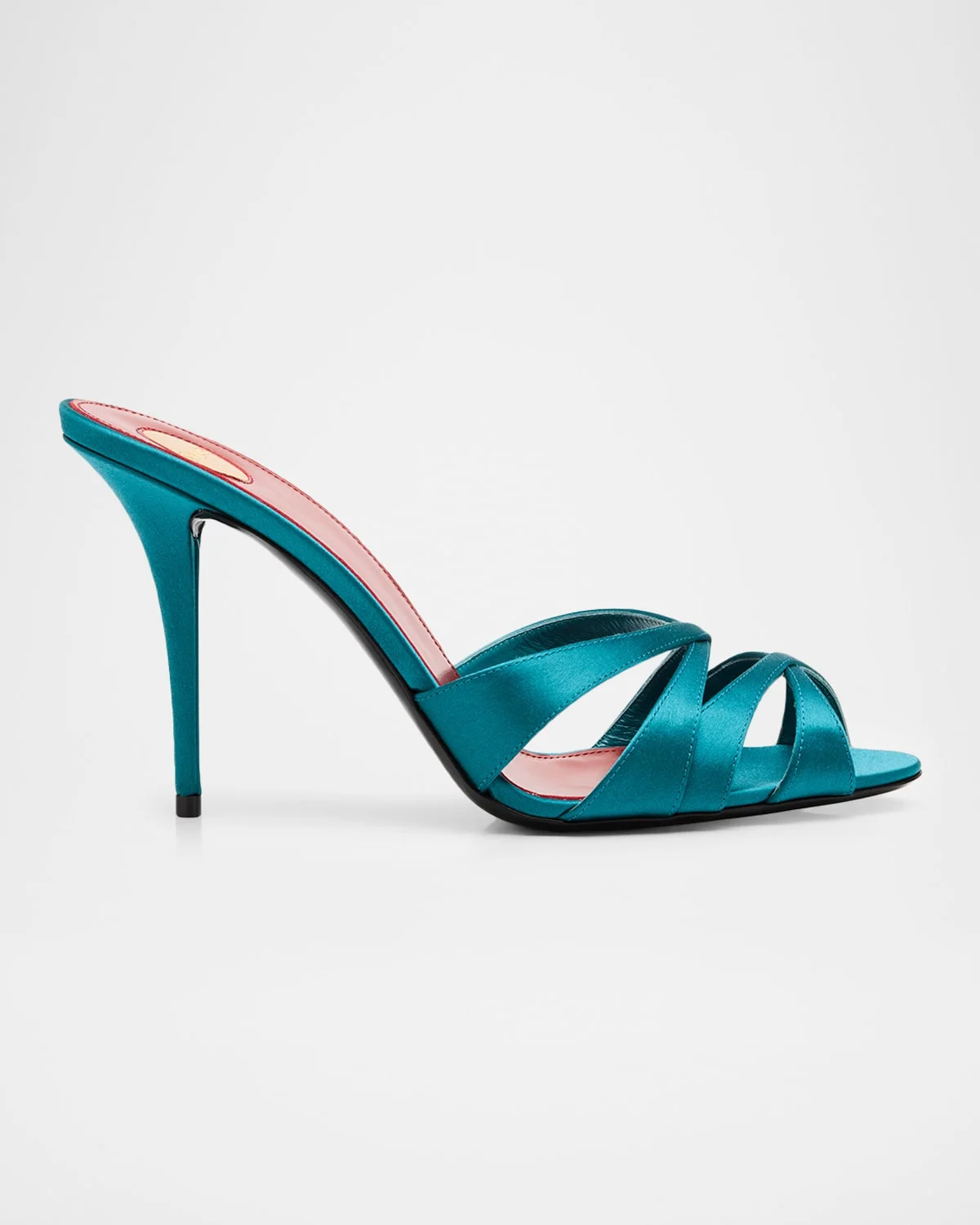 95mm Chandelle Satin Mules - 1