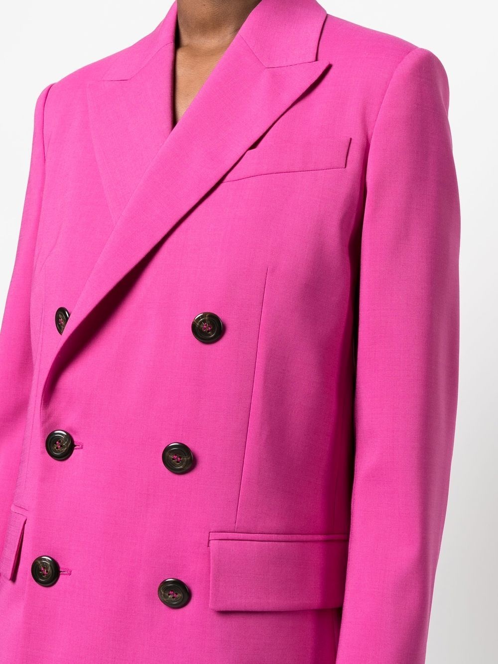 peak-lapel double-breasted blazer - 5