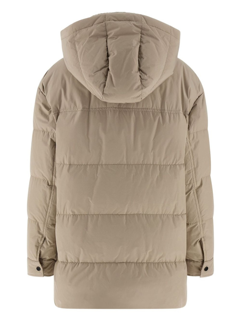 Brunello Cucinelli quilted padded coat outlook