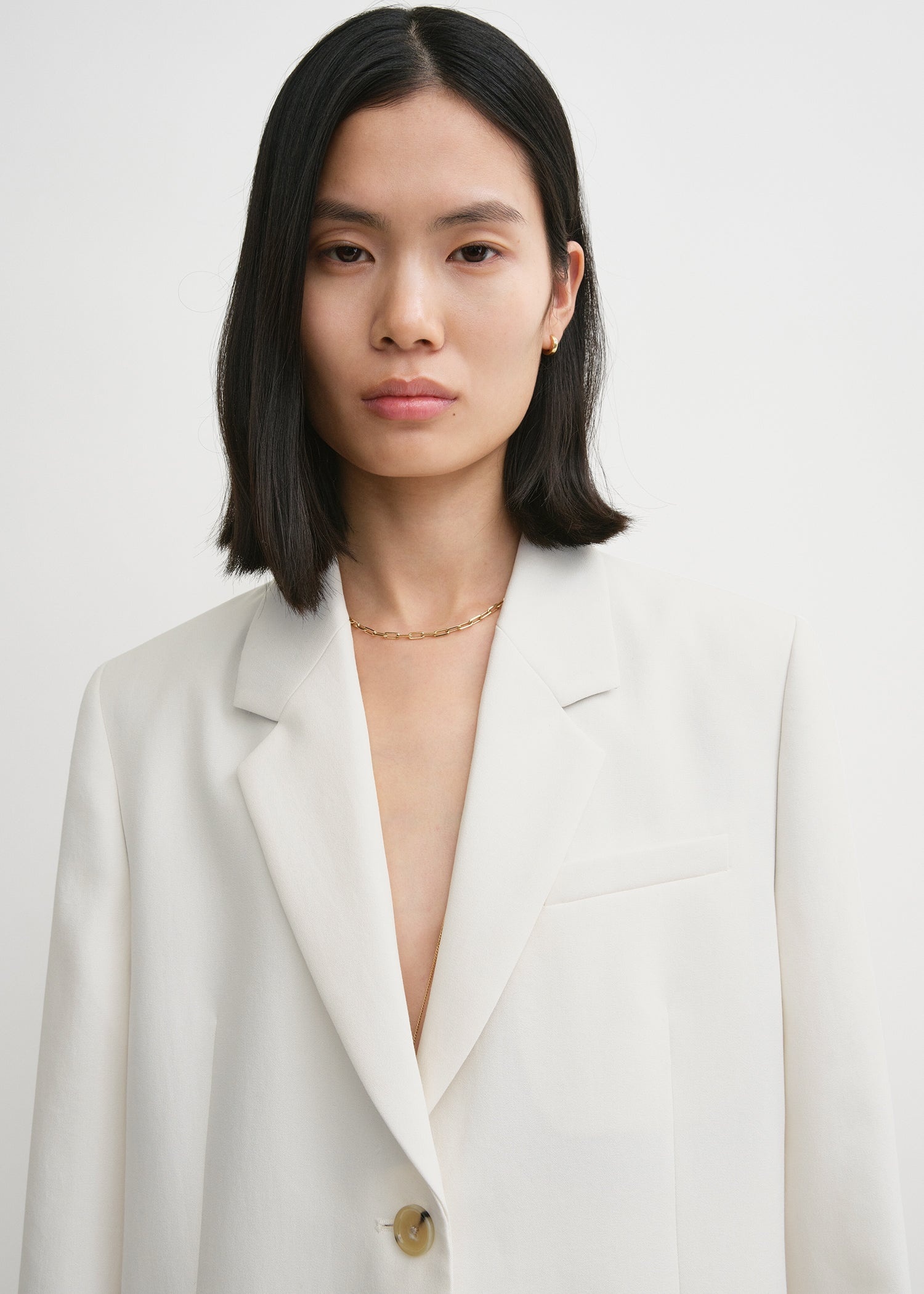 Tailored suit jacket off white - 4