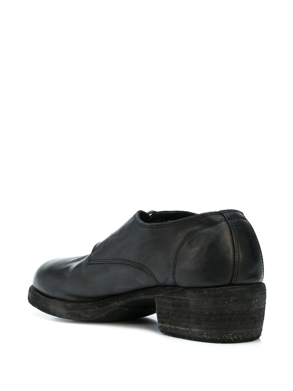 round toe lace up derby shoes - 3