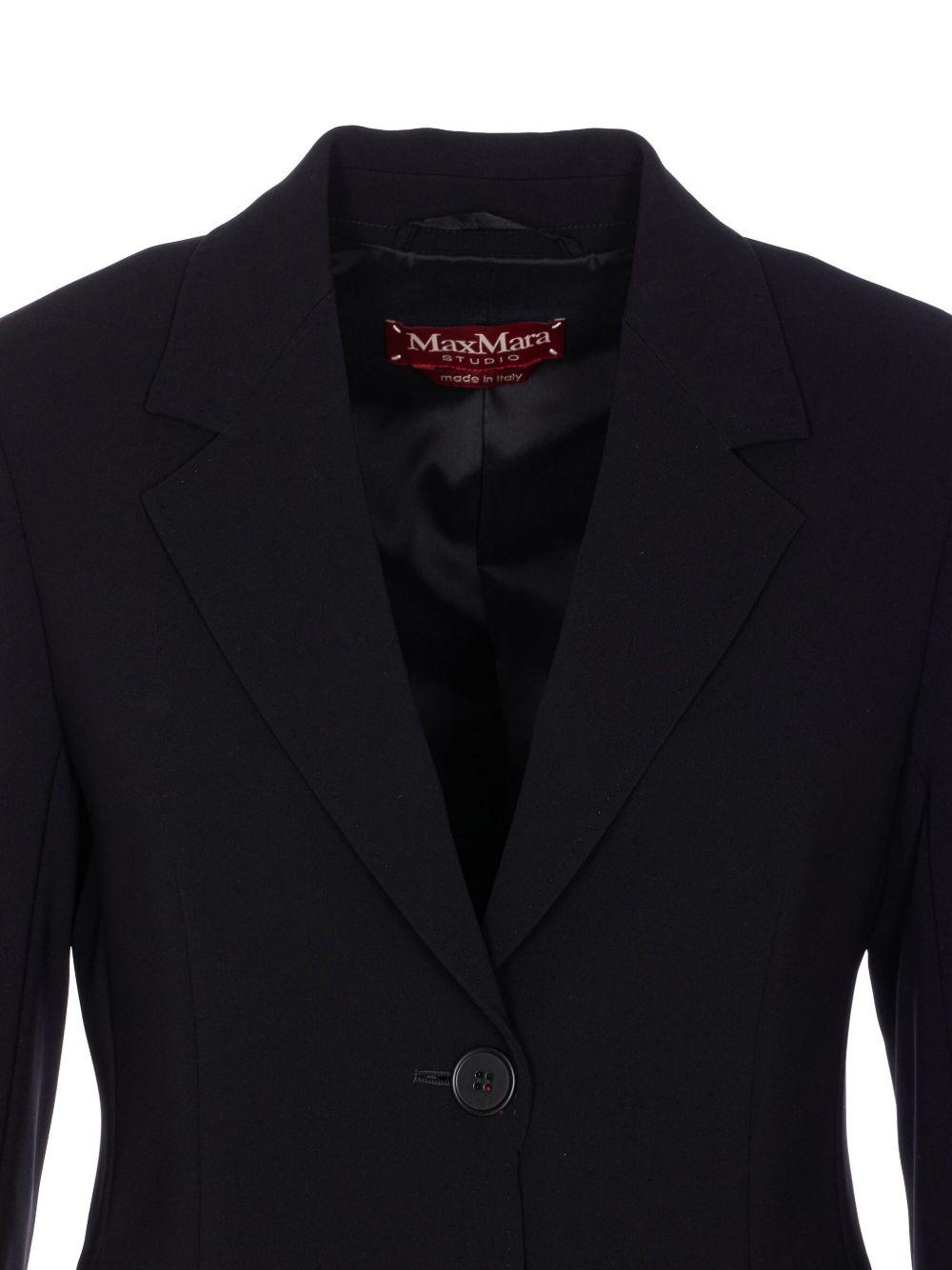 single-breasted V-neck blazer - 4