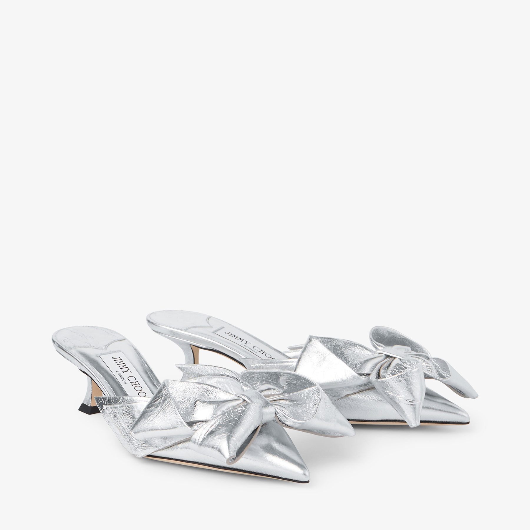 Staz Mule 50
Silver Metallic Leather Mules - 3