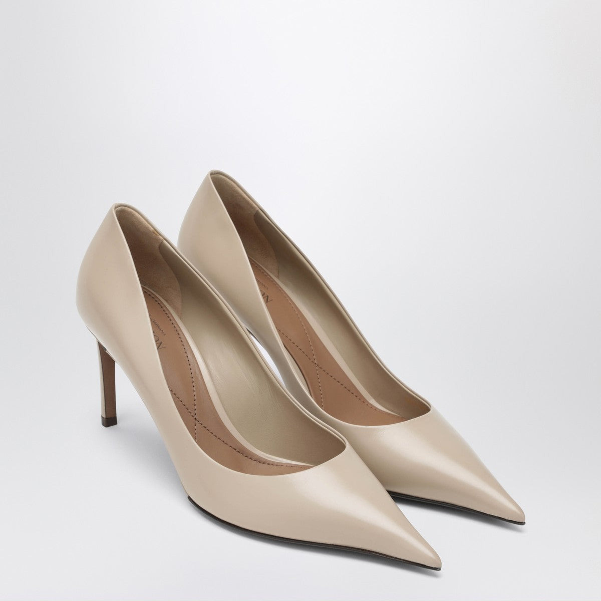Dolce & Gabbana Dolce&Gabbana Beige calfskin décolleté devotion - 1