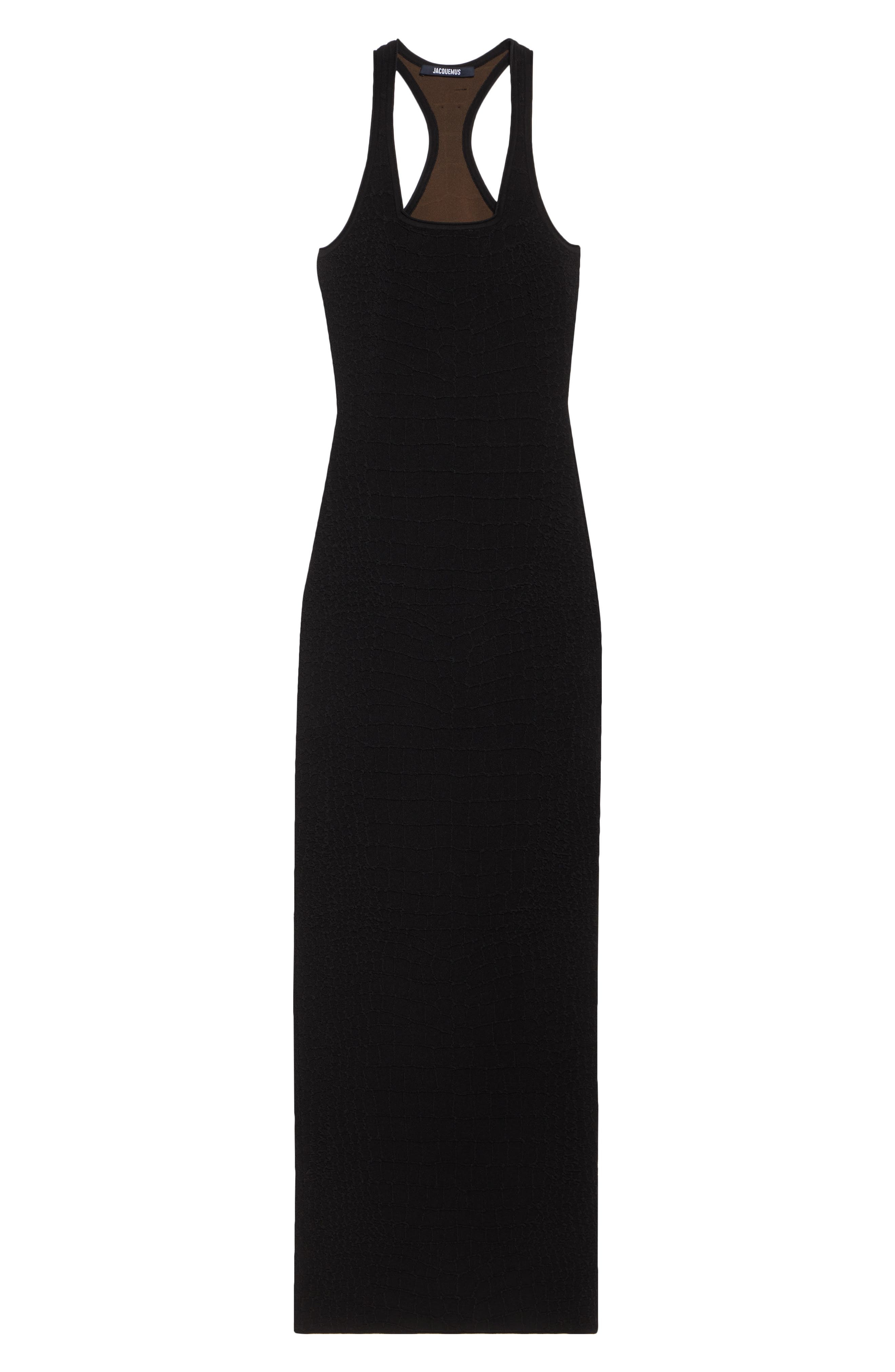 Jacquemus La Robe Scala Racerback Body-Con Tank Dress in Black at Nordstrom - 5