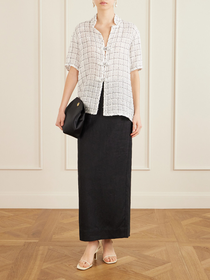 LIBEROWE Hetty Checked Cotton-blend Tweed Shirt outlook