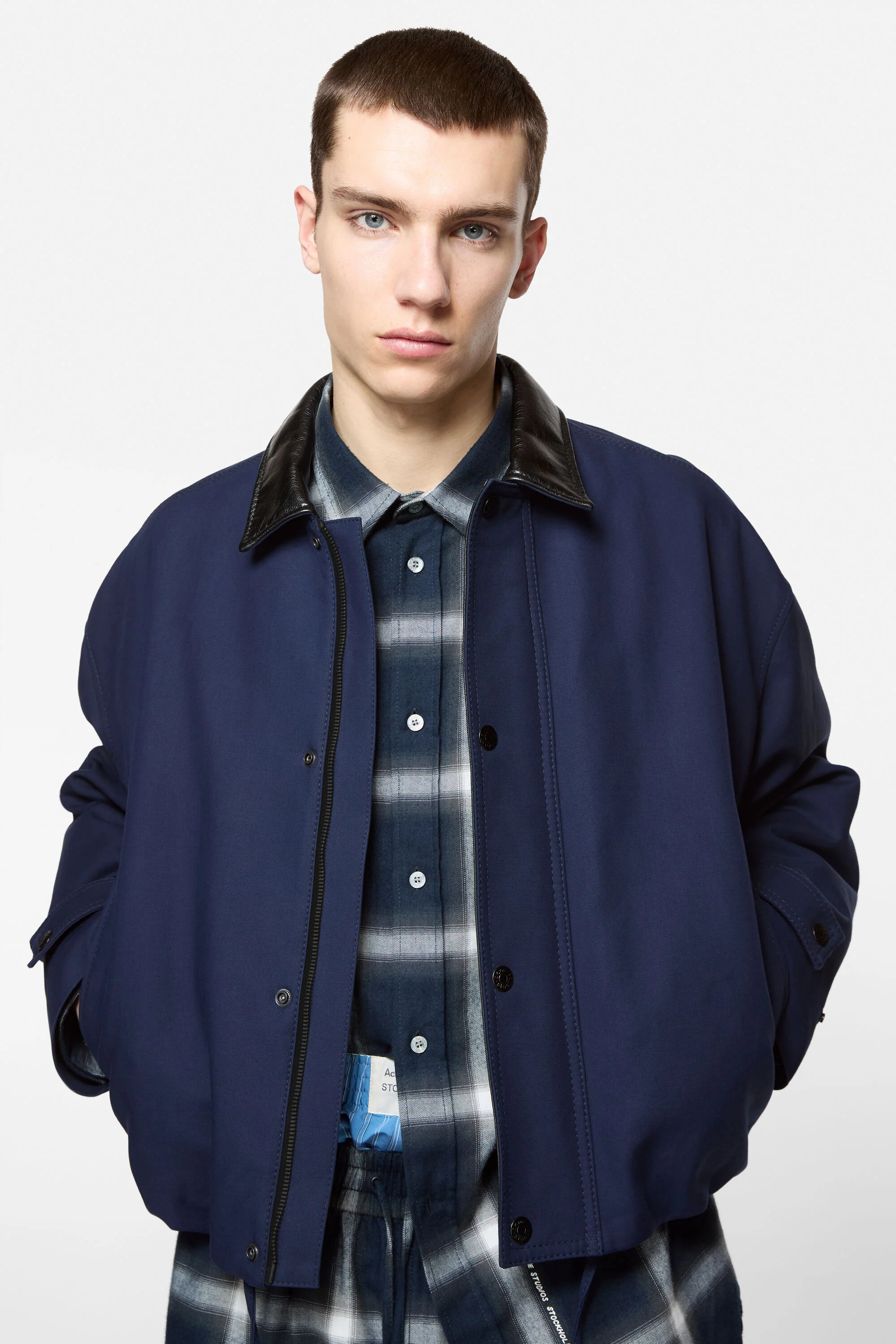 Twill jacket - Navy - 4