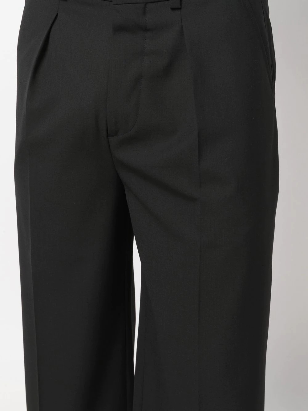 pleat-detail wide-leg trousers - 5