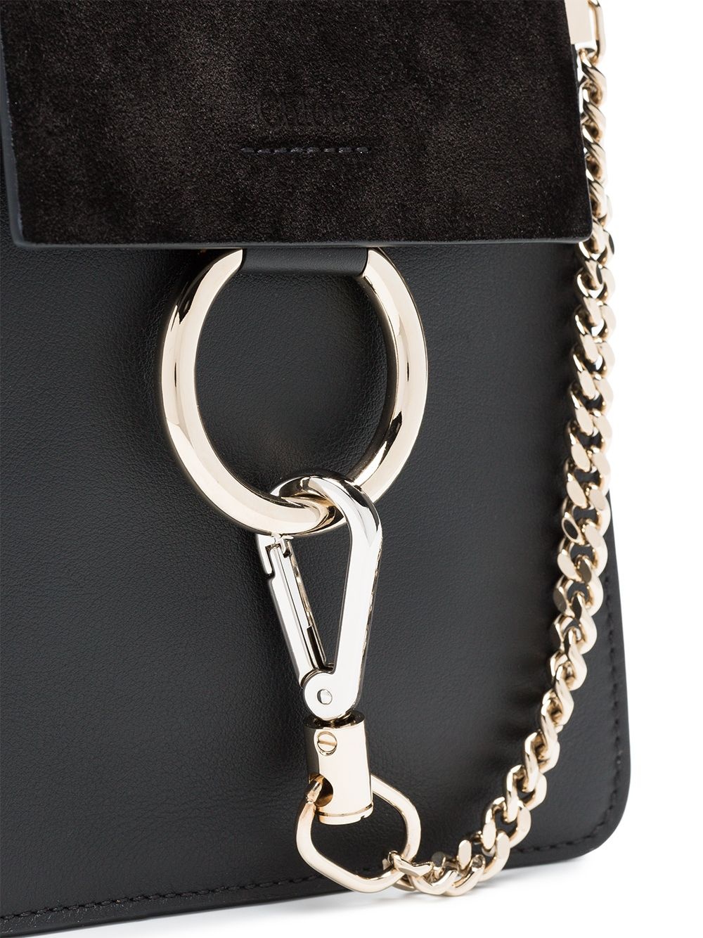 black Faye small leather bracelet bag - 5