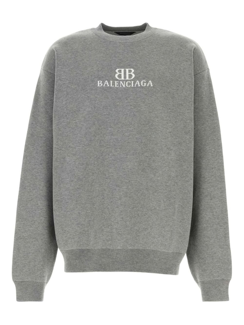 logo-detail cotton-blend sweatshirt 1