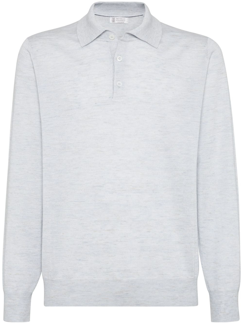 knitted polo shirt - 1