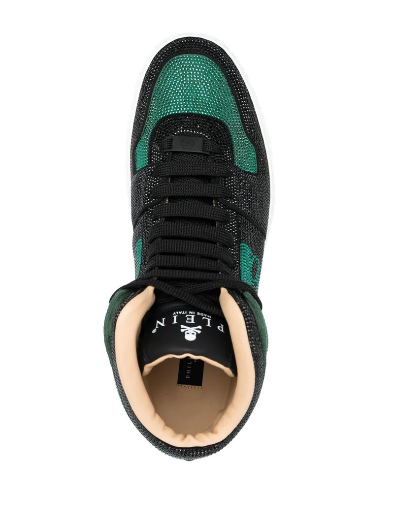 Strass high-top sneakers 4