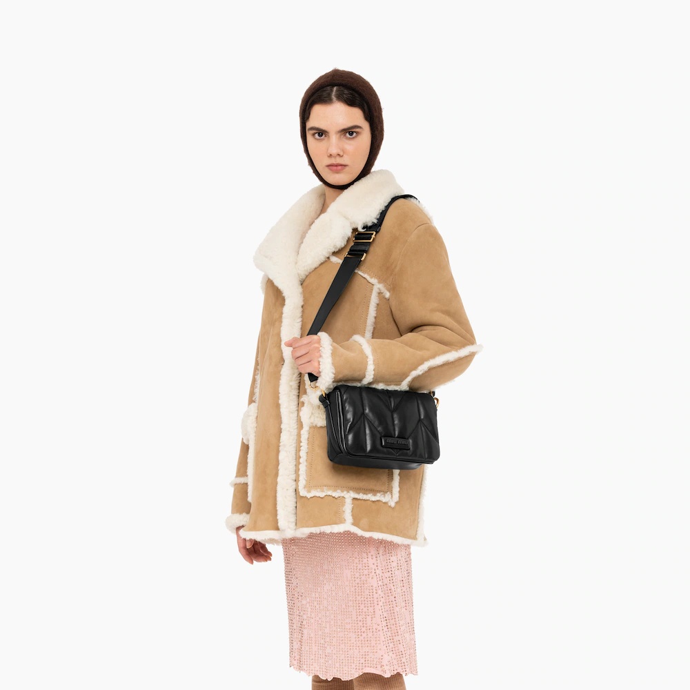 Quilted nappa leather shoulder bag - 3