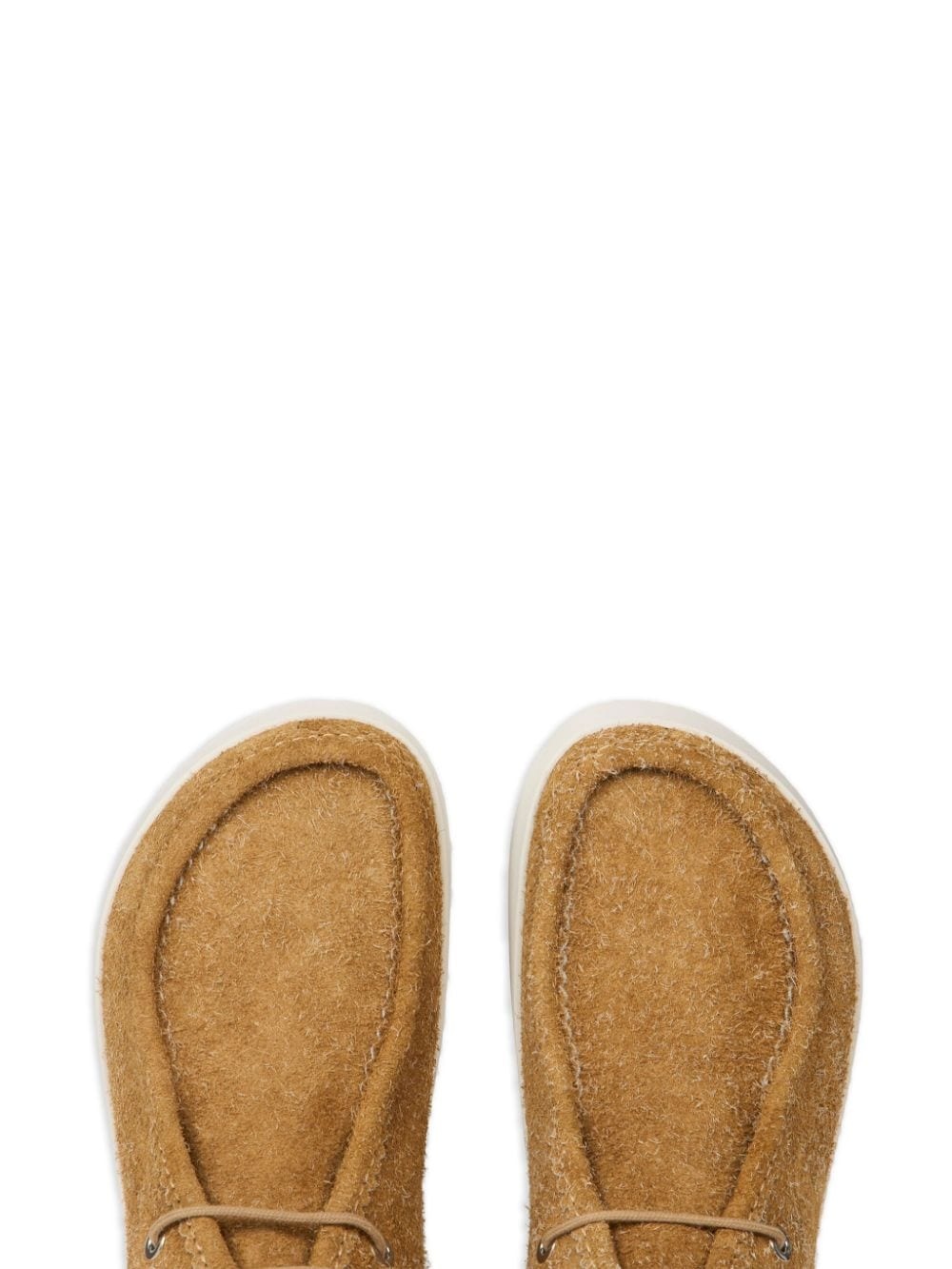 lace-up suede platform shoes - 3
