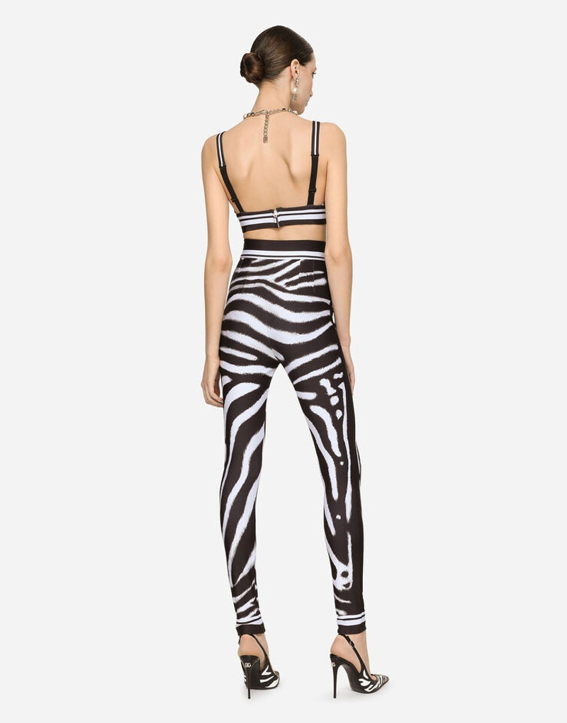 Zebra-print jersey top 3