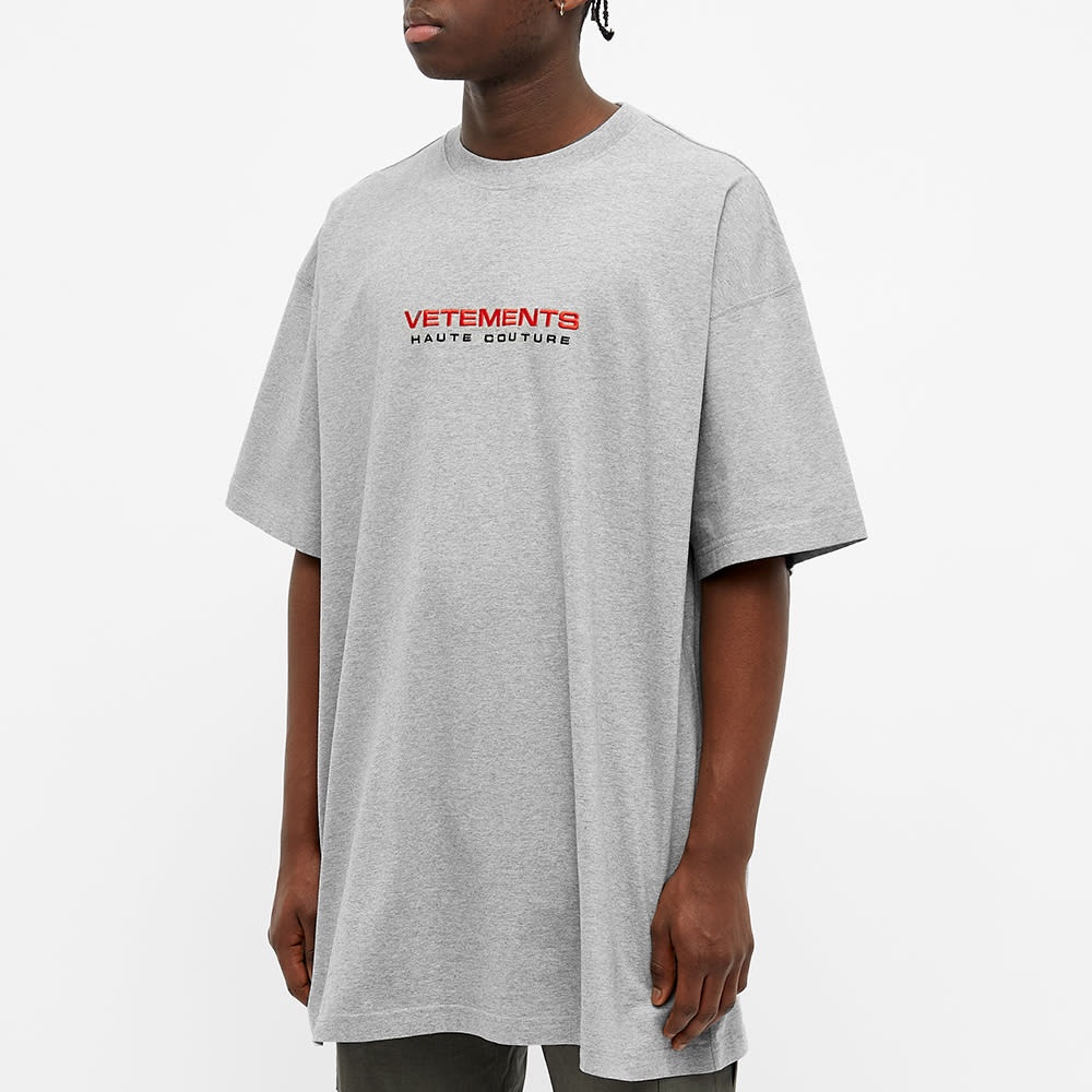 VETEMENTS Oversize Logo Haute Couture Tee - 4