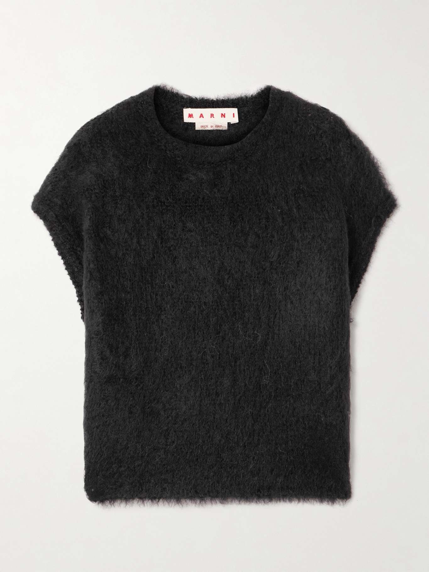 Brushed mohair-blend sweater - 1