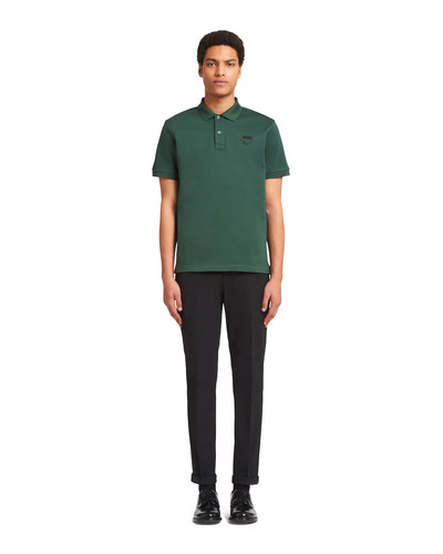 Prada Piqué polo shirt outlook